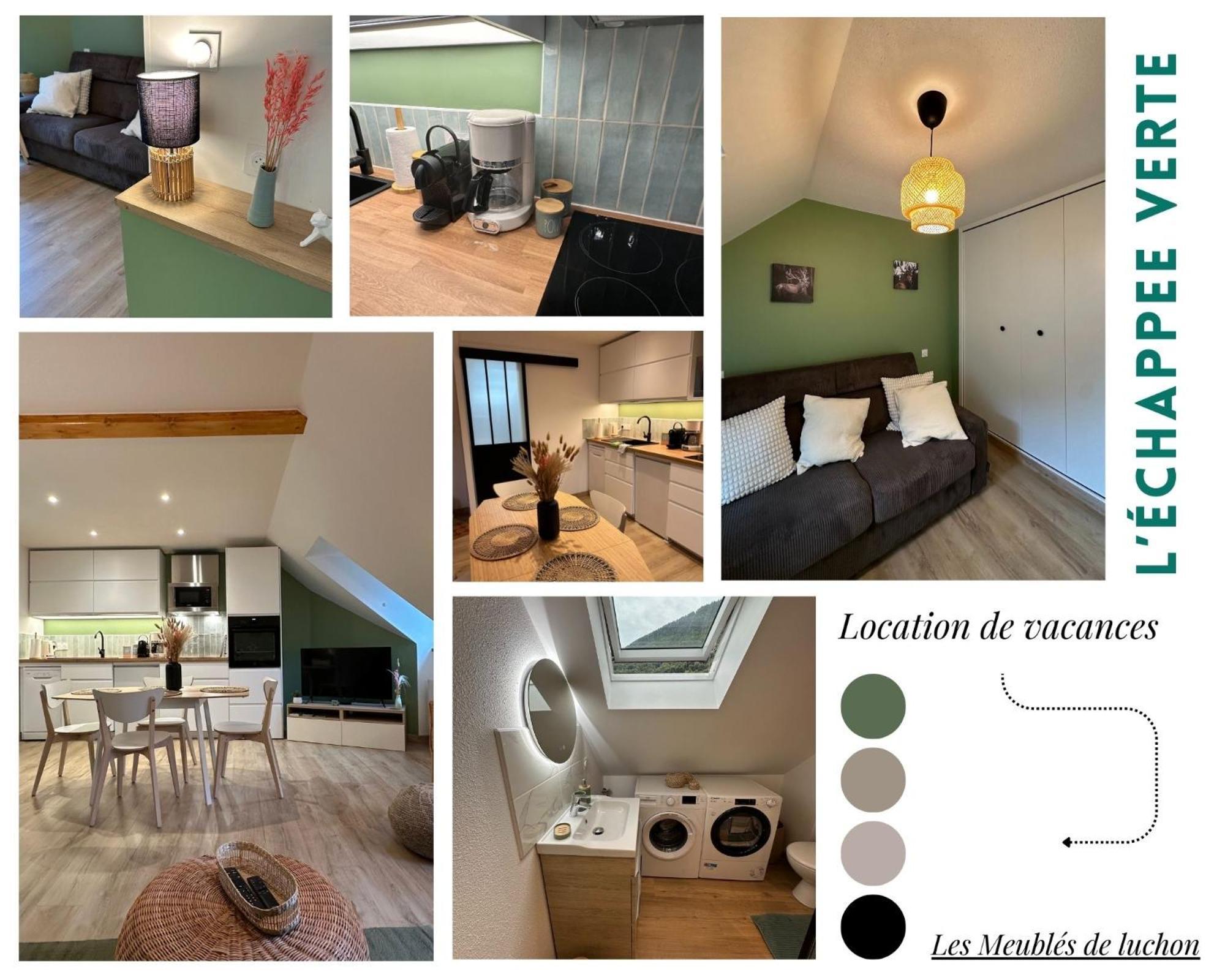 Les Meubles De Luchon - L'Echappee Verte - Centre Luchon, Calme, Wifi Bagnères-de-Luchon 外观 照片